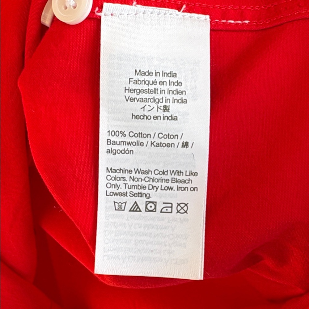 J. Crew Red Button-Up Shirt - Picture 7 of 13
